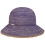 Eliza Raffia Straw Cloche Hat by Seeberger purple