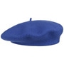 Beret with Cashmere by Barascon royal-blue