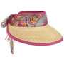 Summer Mood Straw Visor by Lierys fuchsia