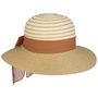 Striped Crown Floppy Hat by Lipodo white