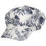 Allover Leaves Newsboy Cap by Lipodo white-navy