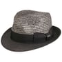 Dalona Trilby Straw Hat by McBURN black-grey