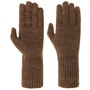 Fine Knit Full-Fingered Gloves by Seeberger brown
