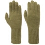 Fine Knit Full-Fingered Gloves by Seeberger olive