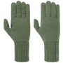 Fine Knit Full-Fingered Gloves by Seeberger green
