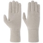 Fine Knit Full-Fingered Gloves by Seeberger oatmeal