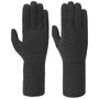 Fine Knit Full-Fingered Gloves by Seeberger black