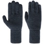 Fine Knit Full-Fingered Gloves by Seeberger royal-blue