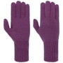 Fine Knit Full-Fingered Gloves by Seeberger violet