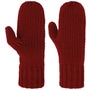 Mittens with Fleece Lining by Seeberger dark red