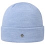Fine Merino Colour Knit Hat with Cuff by Lierys light blue