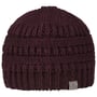 Knit Alpaca Beanie with Ponytail Hole by Lierys bordeaux