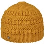 Knit Alpaca Beanie with Ponytail Hole by Lierys mustard