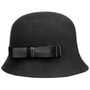 Lianda Cloche Wool Felt Hat by Lierys black