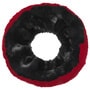 Fake Fur Loop Reversible Scarf black-red