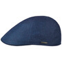 Texas Just Linen Flat Cap by Stetson blue