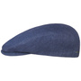 Just Linen Flat Cap by Stetson blue
