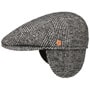 Merlino Flat Cap with Ear Flaps by Mayser black-white