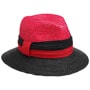 Karla Twotone Straw Hat by McBURN red-black