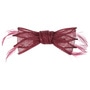 Alicia Hair Clip with Feathers by Seeberger red