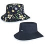 Florence Flowers Reversible Hat by Betmar blue