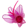 Roses Fascinator with Clip by McBURN fuchsia