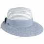 Tusali Twotone Straw Hat by McBURN light blue