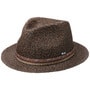 Janston Twotone Straw Hat by Lipodo brown-black