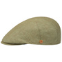 Sidney Linen Flat Cap by Mayser green