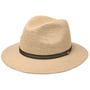 Packable Crochet Straw Hat by Borsalino nature