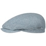 Taleco Wool Flat Cap with Linen by Stetson light blue