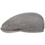 Goat Suede Flat Cap by Stetson grey