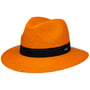 Classic Traveller Panama Hat by Lipodo orange