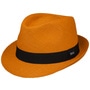 Jaston Trilby Panama Hat by Lipodo orange
