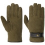 Deerskin Lambswool Gloves by Stetson olive