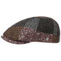 Delico Patchwork Flat Cap by Lierys brown