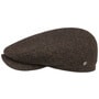 Crimson Wool Herringbone Flat Cap by Lierys brown