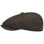 Carlsen Wool Herringbone Flat Cap by Lierys brown