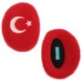 Turkey Earbags Ear Warmers white-red