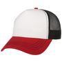 Rapper Canvas Trucker Cap white-red