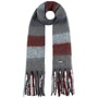 Soft Colour Check Scarf by Seeberger grey-burgundy