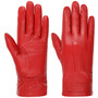 Spencer Leather Gloves by Seeberger red