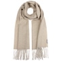Recycled Wool Mix Doubleface Scarf by Fraas oatmeal