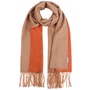 Recycled Wool Mix Doubleface Scarf by Fraas orange