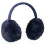 One Colour Faux Fur Ear Warmers by McBURN navy