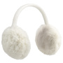 One Colour Faux Fur Ear Warmers by McBURN cream white