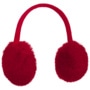 One Colour Faux Fur Ear Warmers by McBURN red