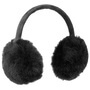 One Colour Faux Fur Ear Warmers by McBURN black
