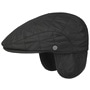 Quilted Flat Cap by bugatti black