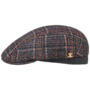 Burndell Check Flat Cap with Alpaca by Lierys Gold navy